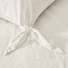 Carmine Washed Cotton European Pillowcases (Set of 2)